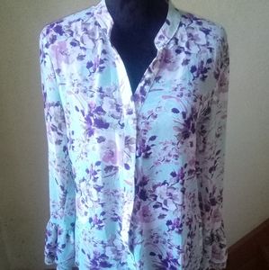 Kut Floral Dress Shirt